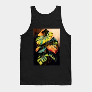 Philodendron plant art Tank Top